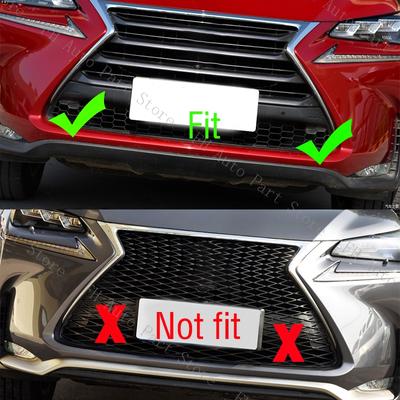 2 SZTUKI Dla Lexus NX200 NX200t NX300h 2014 2015 2016 2017 Przedni Zderzak Dolna Kratka Pokrywa Haka Holowniczego Zaślepka Ucha do Holowania Przyczepy