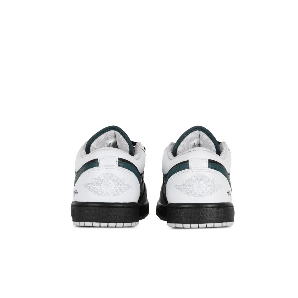 Jordan Air Jordan 1 Vintage Basketball Shoes Men's Low top Black/White/Green FQ7687-300(Team368-)