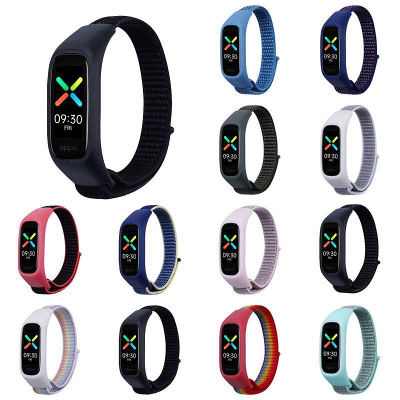 Lightweight And Breathable Nylon Loop Strap For Oppo Band Full Cover Design For Protection