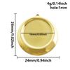 5pcs/Lot Gold Color Geometric Cobochons Stainless Steel Blank Settings Oval Heart Round Pendants For Jewelry Making Charms Bulk