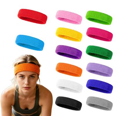 Sports Headband Quick Sweat Absorbing Headband Elastic Anti-Slip Breathable Hairband for Running Tennis Basketball