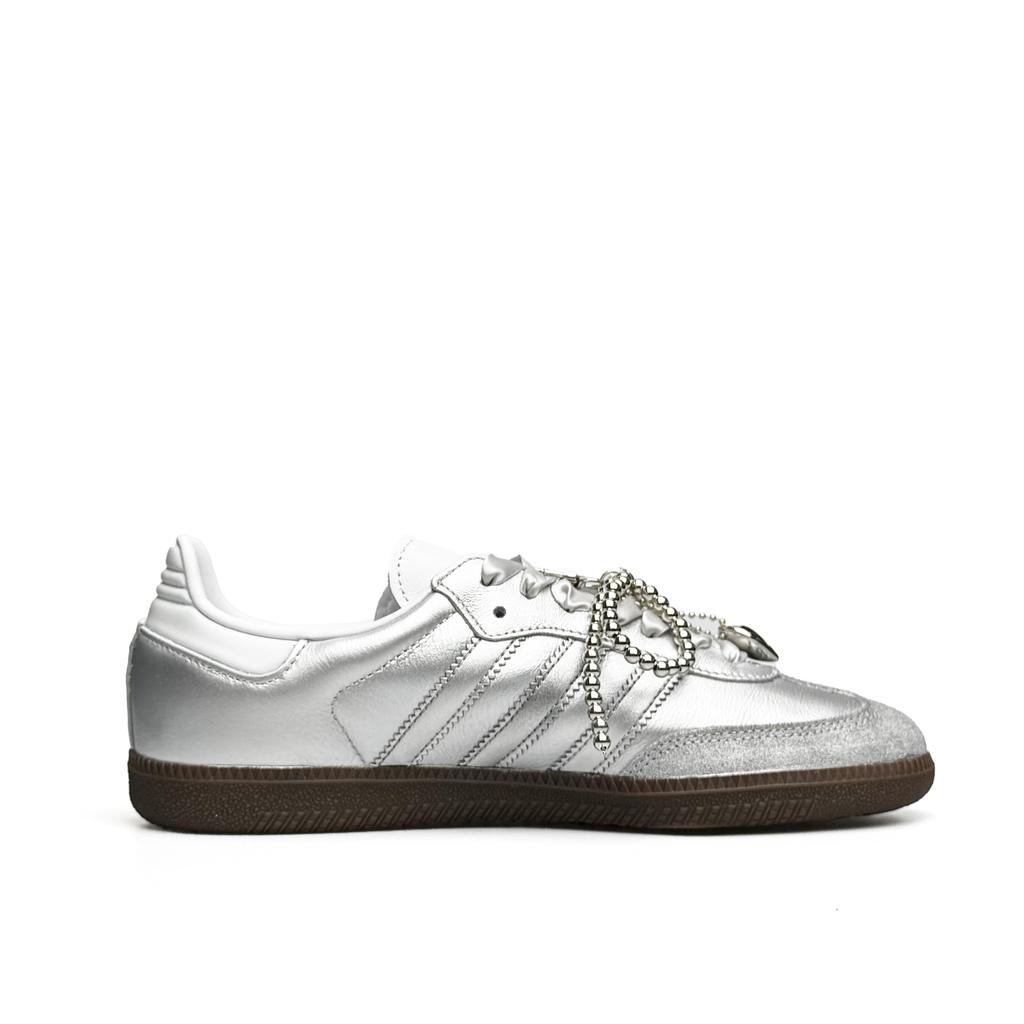 Adidas Originals SAMBA OG Low top Skateboard Shoes Unisex Silver B75806(Team920-SBOX)