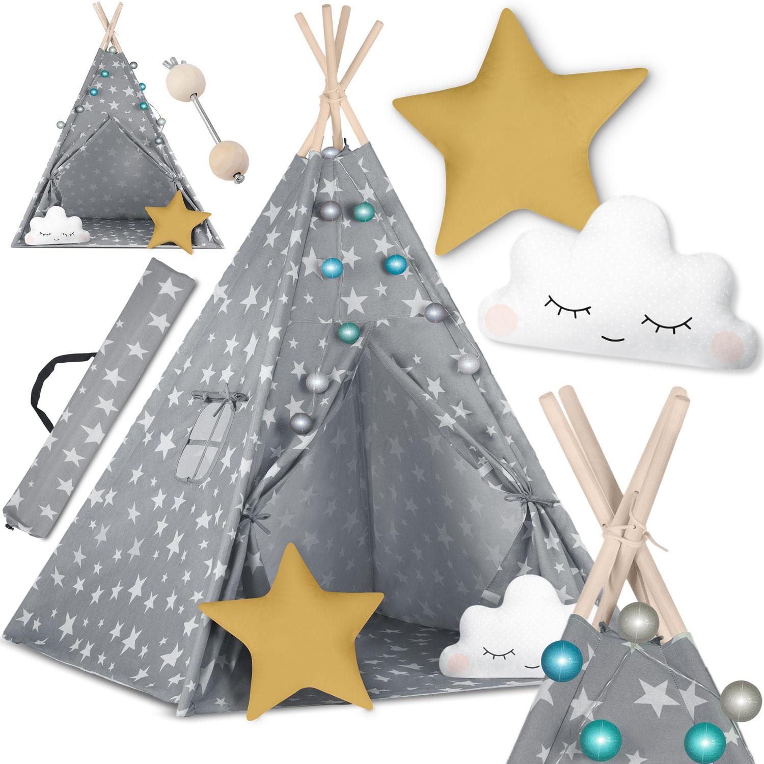 Nukido Children`s Teepee Tent with Lights