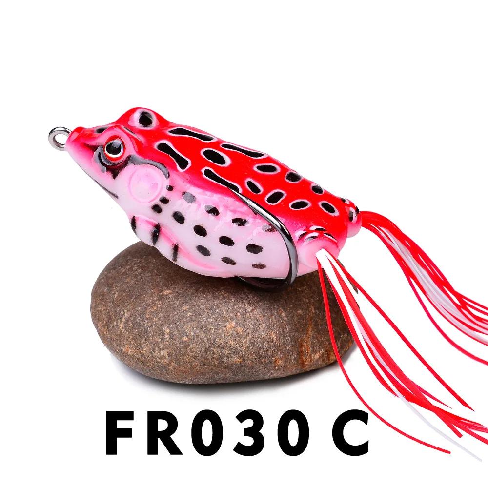 

Frog Fishing Lure 4.3/5.3/6/6.5cm 5/8.5/13/17.5G Soft Silicone Bait Wobblers Artificial Bait Fishing Tackle Ray Frog TopWater 5G