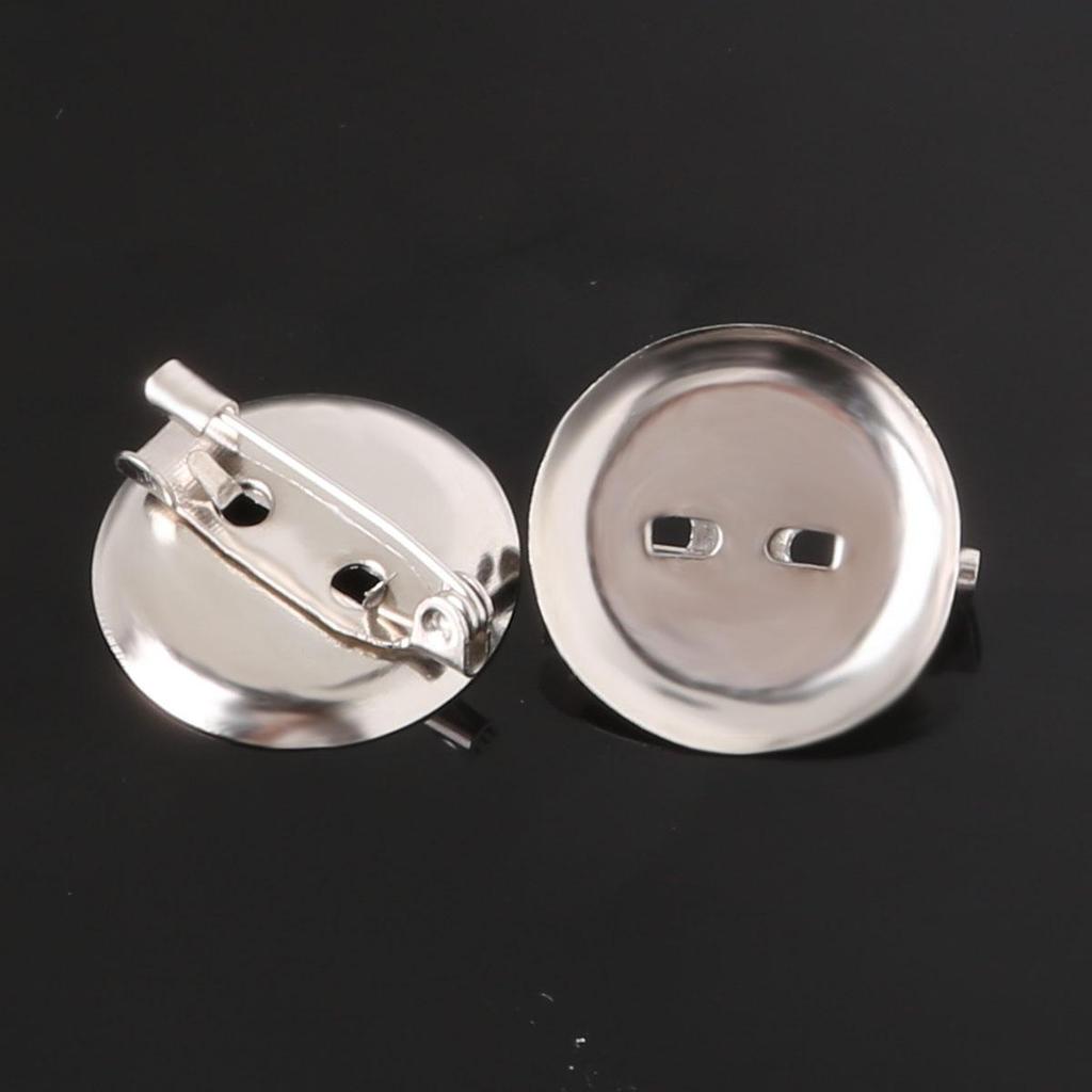 50Pcs Iron Brooch Pin Buckle Accessories for DIY Exquisite Brooch Material