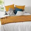 Duvet - Noname - 80 X 180 Cm - Velvet - Ochre Yellow - Ultra-soft Touch