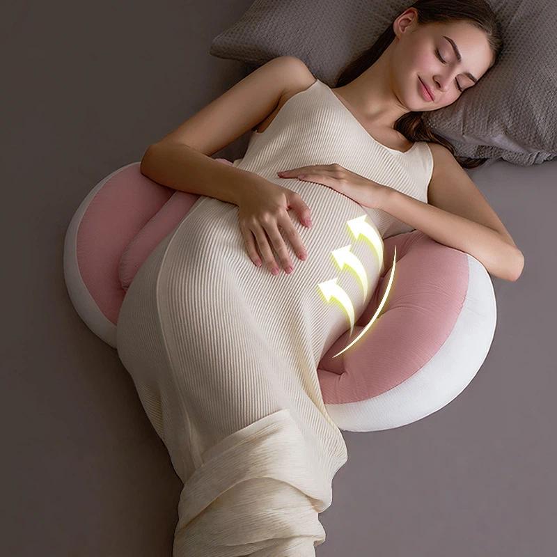 U Shaped Maternity Pillow - Full Body Support for Pregnant Women, Comfortable Belly Back Hip Pain Relief for Side Sleepers