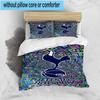 3pcs Tottenham Hotspur F.C Design Printed Bedding Set Duvet Cover Closure Includes 1 Duvet Cover & 2 Pillowcases Bedding Sets Home Decor Gifts
