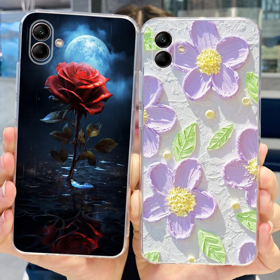Pour Samsung Galaxy A04 Coque A04e Mignon Mode Arrière Souple Silicone Coque Pour Samsung A 04 Galaxy A04e A04 Fundas Coque