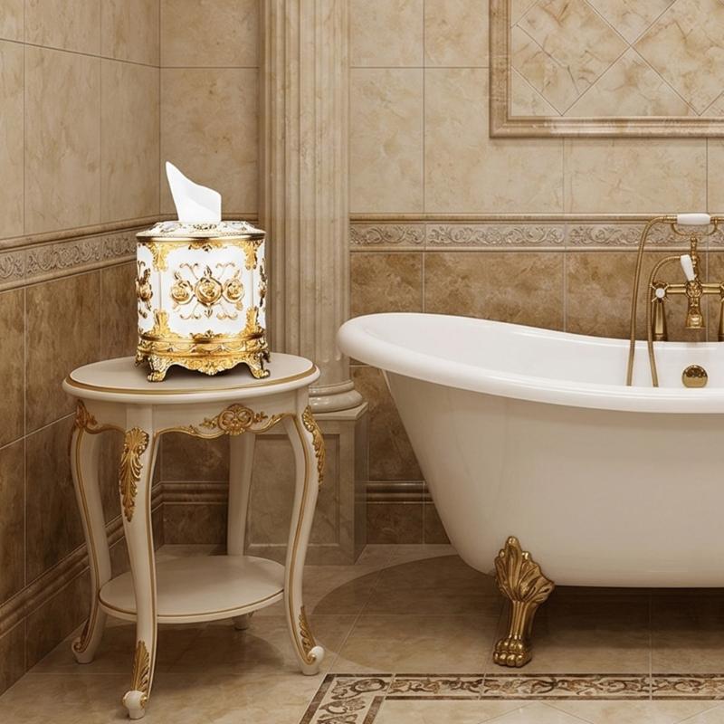 Enamel Coated Plastic Tissue Roll Stand For Modern Home Decoration