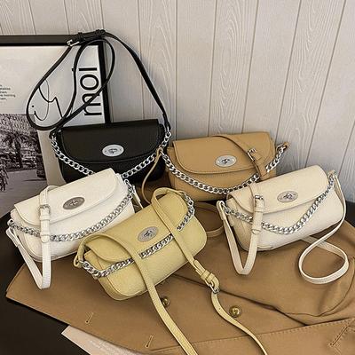 Popular Small Bag Chain Bag Women's Summer New Texture Shoulder Crossbody Small Square Bag