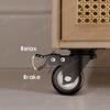 Heavy Duty Casters PP Wheels Rollers For Furniture Wheel Caster Wheels 360° Caster Wheel Industrial With Brake 1.5/2 Inch