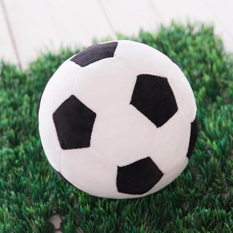 Realistic Soccer Plush Pillow Football Shape Stuffed Toy Cushion for Sports Enthusiasts, Soft Sofa Decoration