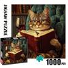 Mr. Red Wine Cat 1000pcs Paper Jigsaw Puzzle, Large Puzzle Toy, Exquisite Game Gift, Family Interactive Game Puzzle, DIY Decoration, Brain Challenge, 