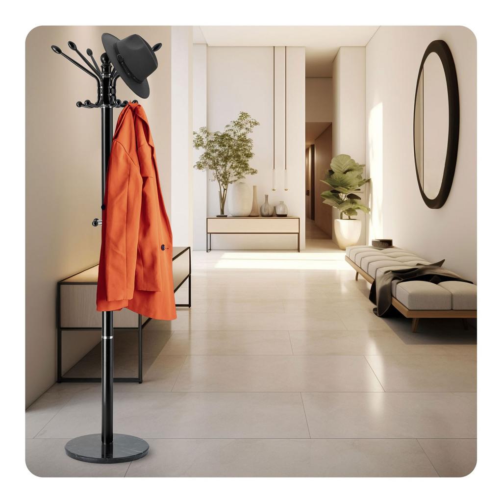 Standing Clothes Rack With Marble Base Massido 684300