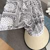Lightweight Korean Style Headscarf Baseball Hat Print Y2k Scarf Baseball Cap Hip-hop Neck Guard Strappy Bandana Hat Girl