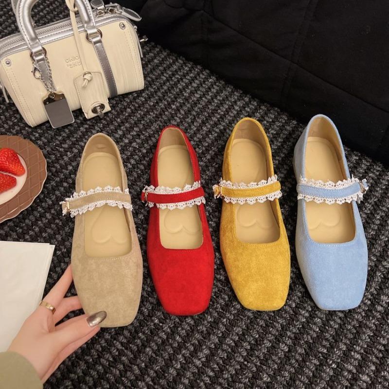 Hot Selling Shallow Mouth Retro Woman Shoes All-Match Female Footwear 2025 New Flat Retro Woman Shoes All-Match Female Footwear