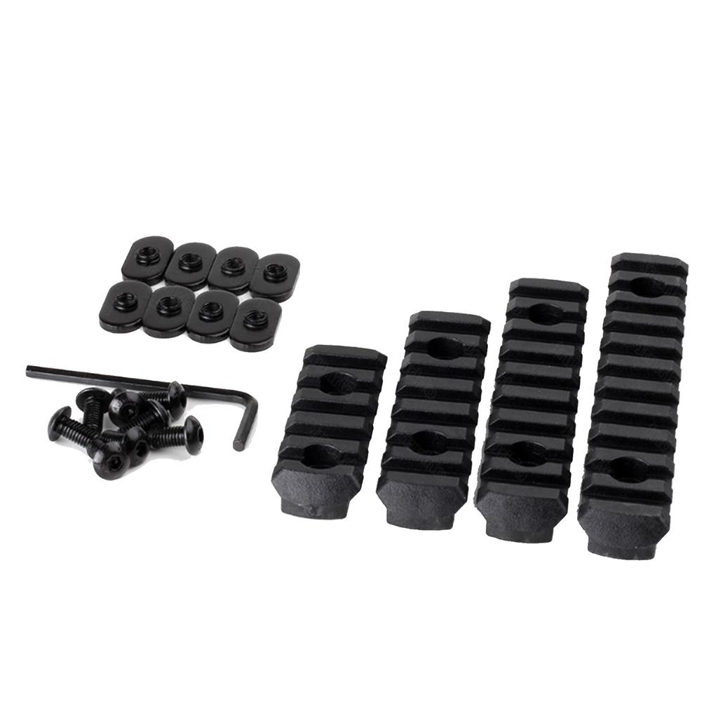 4 Stk Styreskinne Strip Modifisert Dekor Tilbehør Trebeskyttelseskomponent 20mm Svart