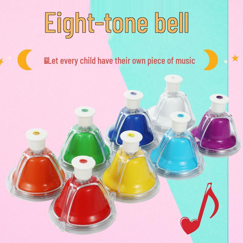 Eight-Tone Handbell Set for Children's Music Education and Kindergarten Percussion
