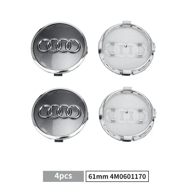 4pcs 60mm 61mm 68mm 69mm 135mm 146mm Wheel Center Cap Hub Covers Badge 4B0601170 for 2x1 A3 A4 A5 A6 A7 A8 S4 S6 Accessories 6q