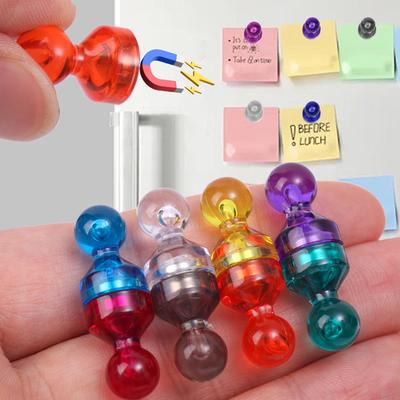 Güçlü Neodimyum Buzdolabı Mıknatısları Küçük Mıknatıs Raptiye Raptiye Beyaz Tahta Buzdolabı Sticker Ofis Manyetik Koni Raptiyeler