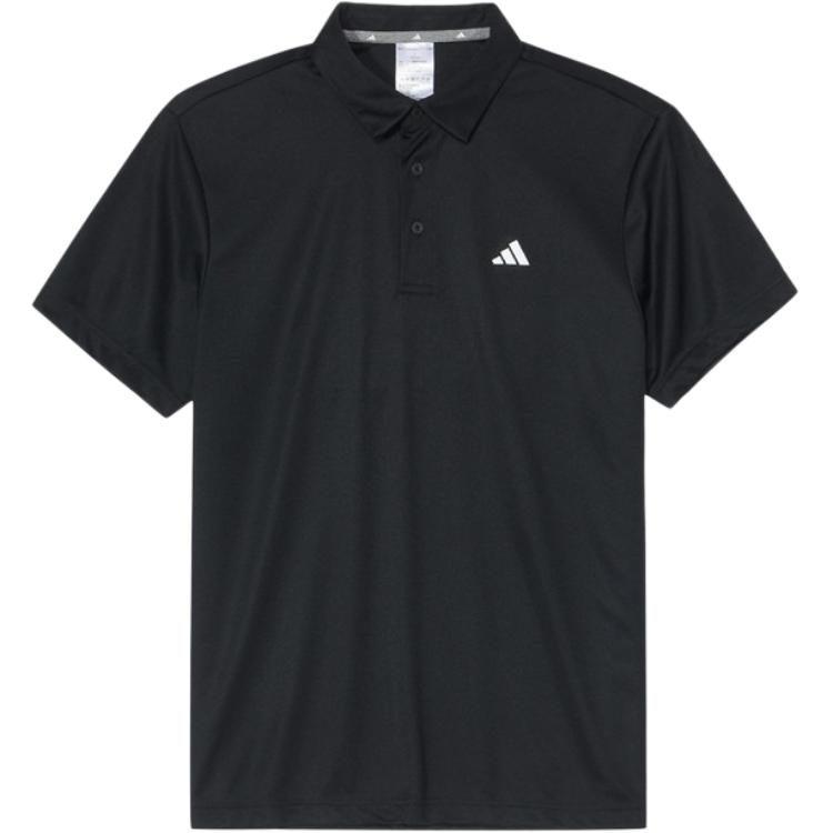 Adidas Polo Shirts Men's Black Polo Collar Moderate JG1303