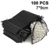 2025 100pcs Drawstring Jewelry Pouches Wedding Party Christmas Favor Gift SZRH A-F