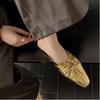 Baotou Cool Slippers Spring And Summer Triangular Buckle Hollow Thick Heel Wrinkled M Ü Ller Shoes For Women