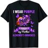Alzheimer's Awareness Gift I Wear Purple In Memory of My Mother T-Shirt, Tank Top, Long Sleeve, Hoodie for Men, Women