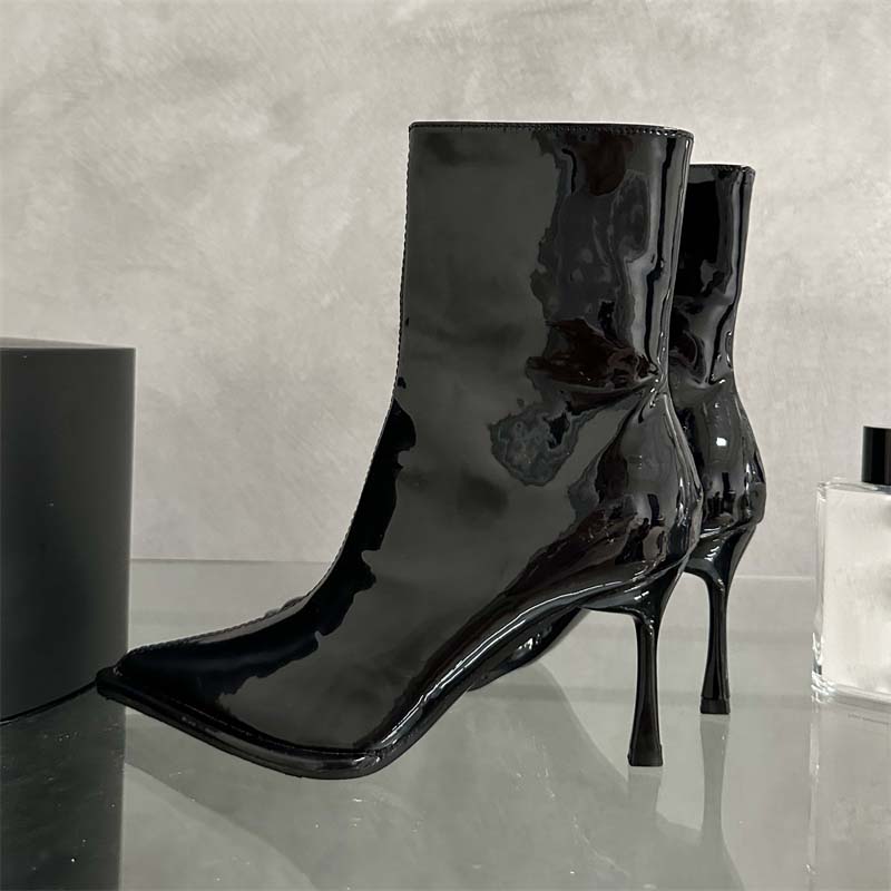 Eilyken Fashion Soft Leather Low Heel Zippers Women Ankle Boots Pointed Toe Spring Autumn Outdoor Short Ladies Shoes