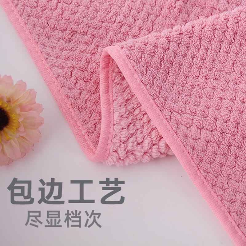 140X70cm Bath towel coral plush pineapple plaid adult absorbent bath towel children soft bathrobe beach towel