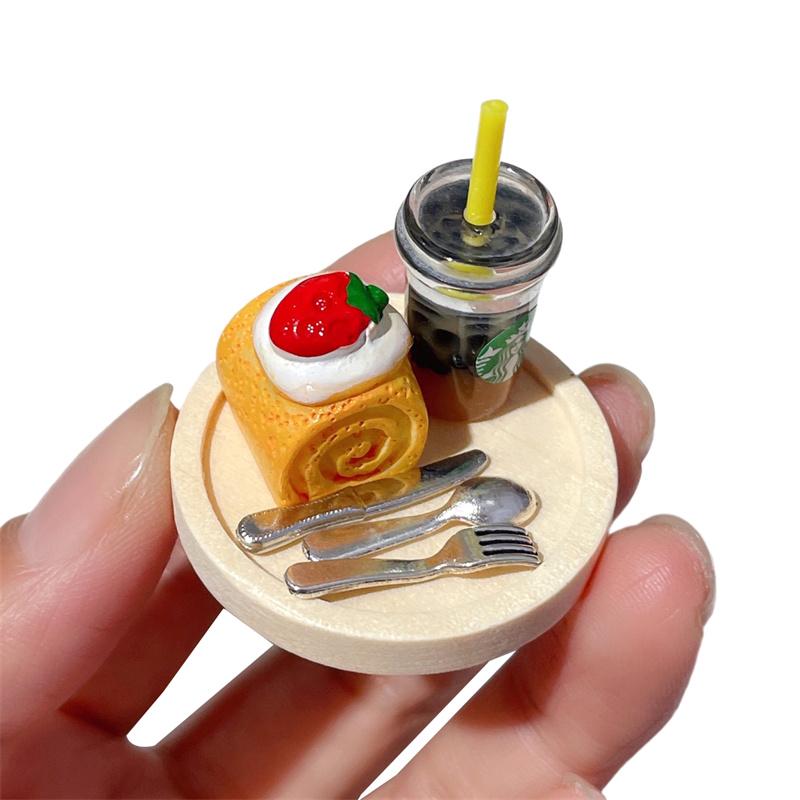 Mini Dollhouse Decoration Cake Model Set Of Mobile Phone Case Material Diy Accessories