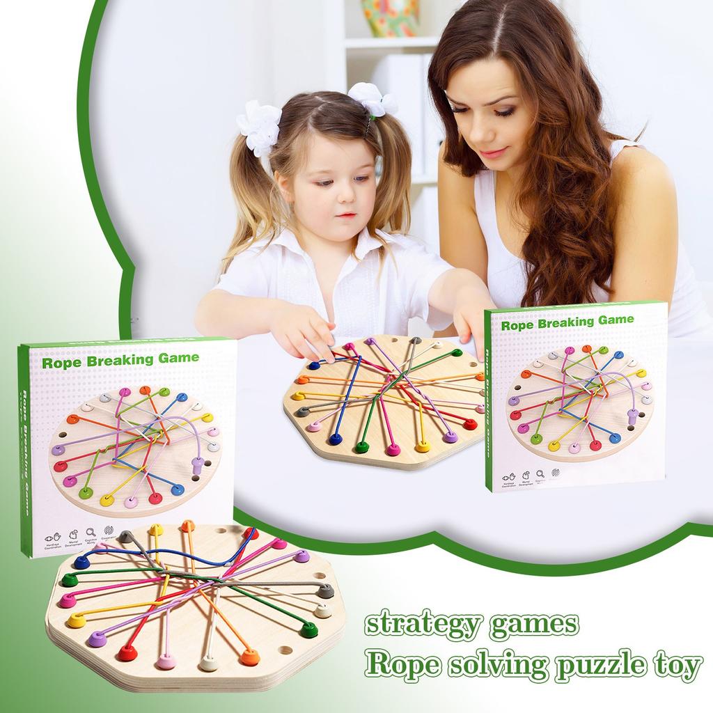 The Rope Big Challenge Board Game Children Puzzle Thinking Development Focus