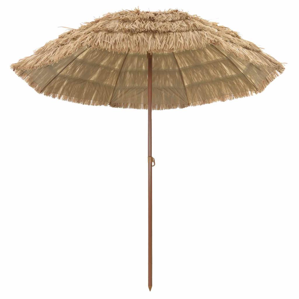 Beach Umbrella Natural 205 X 205 X 210 Cm Polyester and Steel