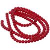 126 PCS Garnet Red Garnet Red Glass Crystal Beads Round Round Loose Beads Garnet Beads  Bracelet