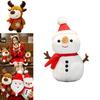 Bambola Peluche di Babbo Natale, Alce e Pupazzo di Neve di Natale, Carina e Coccolosa, Ideale per l'Arredamento delle Feste