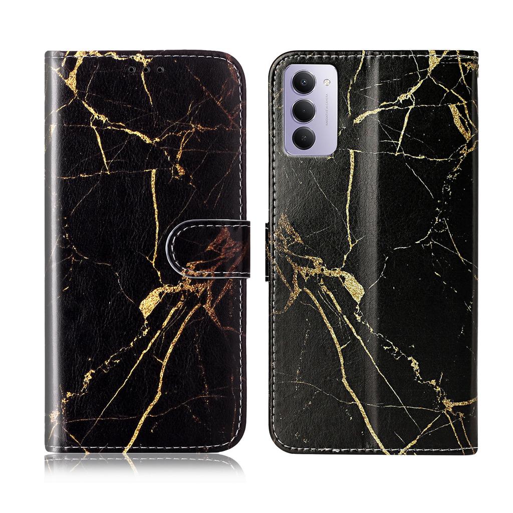 Dla Xiaomi Redmi 15 5G (Światowy) (169mm) Etui Stand Marmurkowe Malowane Folio Klapka Skórzany Portfel Pokrowiec na Telefon