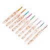 9Pcs Ergonomic Handle Crochet Hook 2mm-6mm Ergonomic Crochet Needle Soft Handle Crochet Hook for Beginner Hobbyist