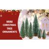 Mini Weihnachtsbaumdeko mit schneebedeckter Kiefer DIY Ornamente Winter Schnee Ornamente Bäume für Weihnachtsfeier Heimparty Neujahrsdeko