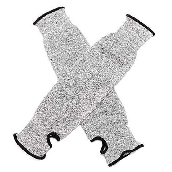 

2 шт. Защитные нарукавники на длинные руки, устойчивые к порезам и проколам 45cm серый