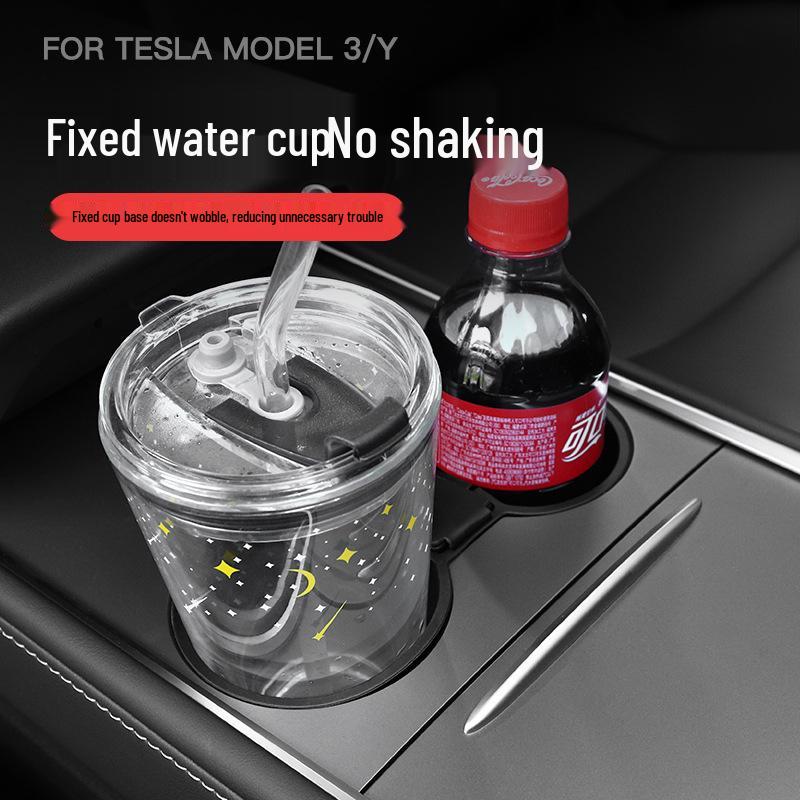 Silicone Anti-Shake Cup Holder for Tesla Model 3/Y Center Console