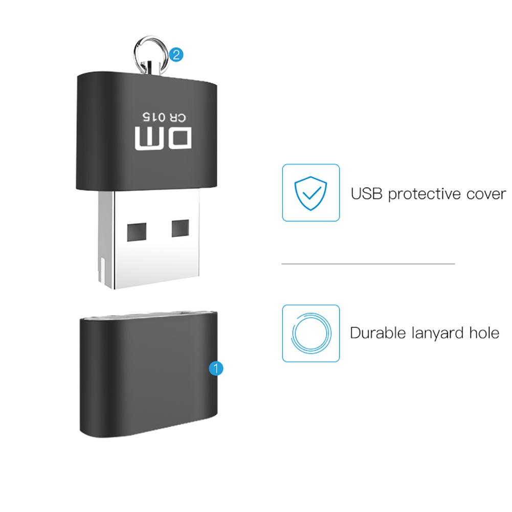 Ultra-small TF Card Reader Metal High-speed Mini Mobile Phone Memory Card Usb Built-in TF Card Reader
