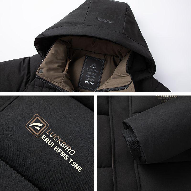 2025 Winter Herren Kapuzen-Baumwolljacke - Modisch, Warm und Verdickt