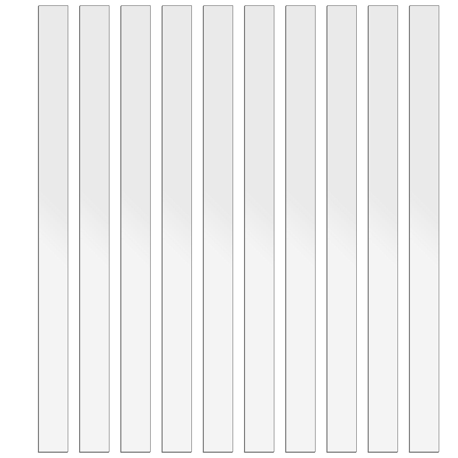 10 шт. Полосатые зеркальные наклейки Универсальные серебряные зеркальные наклейки на стену Гладкие красивые серебряные акриловые зеркальные полосы для домашнего декора