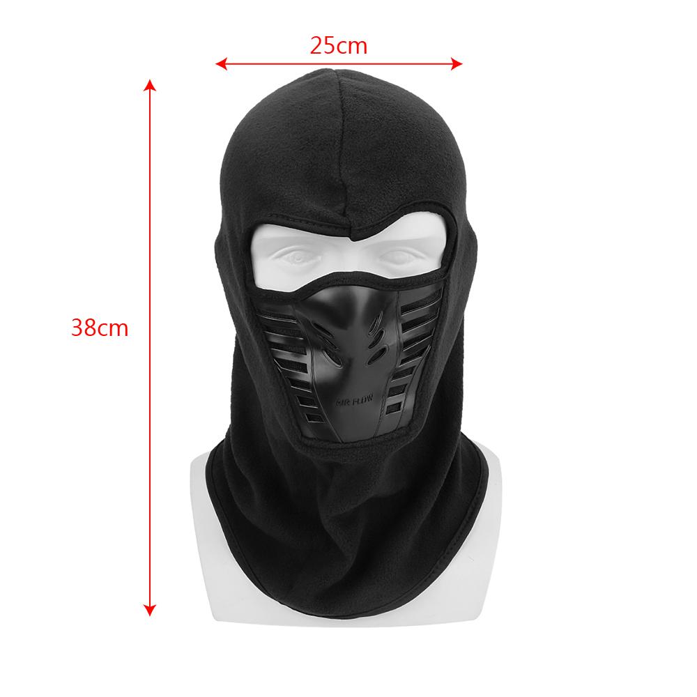 Bike Face Mask Winter Warm Windproof Carbon Filter Thermal Fleece Hat