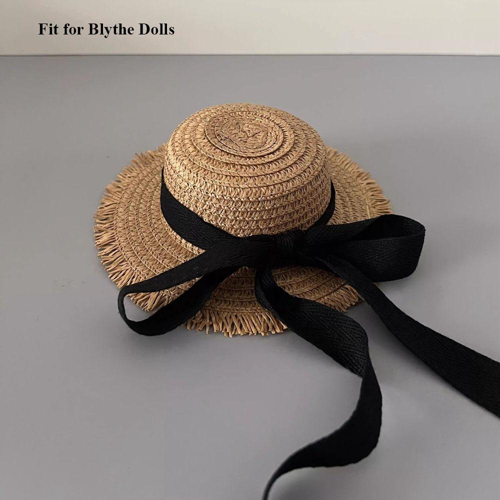 Plastic Doll Shoes Multistyles Bow Straw Hat for azone/licca/ob24/26/27 Dolls For Blythe Dolls