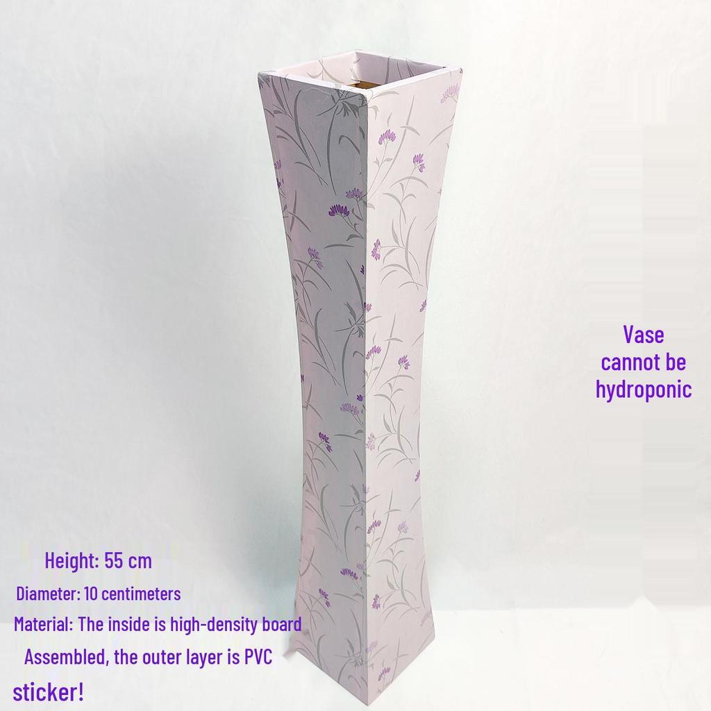 Nordic Large Resin Rattan Vase for Dried Flowers - Ceramic Look, Iron Art Floor Decoration.