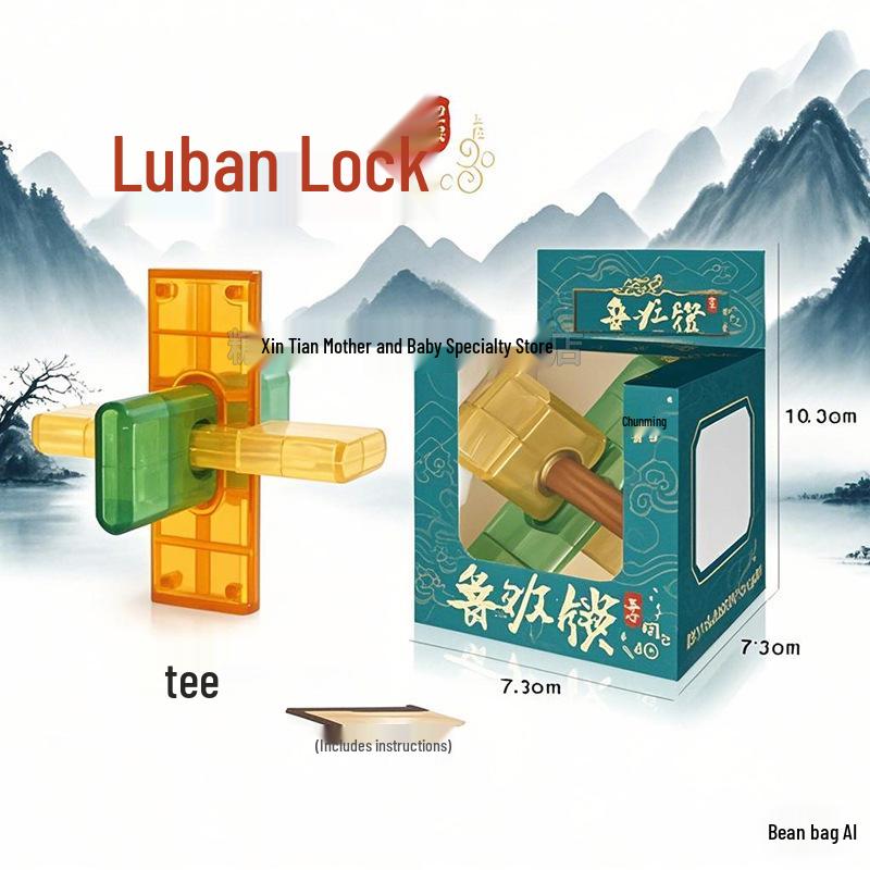 

Luban Super Hard Kongming Lock Puzzle – Educational Intelligence Toy for Children and Students