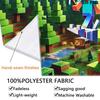 Mine World Building Wall Tapestry Aesthetic Wall Hanging Printed Fabric Blanket Decorative Tapestries for Bedroom Living Room Home Decor