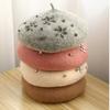 VISROVER Woman Wool Winter Beret DIY Female Rhinestone Wool Cap Autumn Winter Hat Solid Color Top Quality Women Boina Wholesales